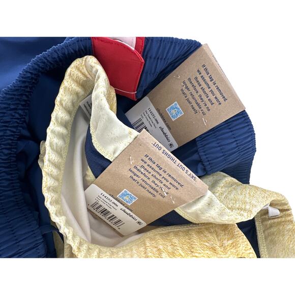 Chubbies Navy The Hidden Golds Tear-Away Swim Trunk Size XXL - Picture 11 of 13